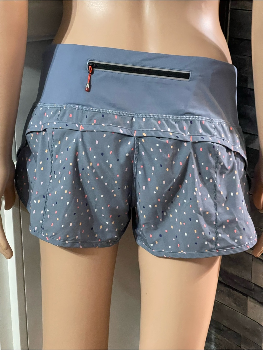 Lululemon" SeaWheeze Speed Short Confetti Cake Multi blue - Picture 4 of 8